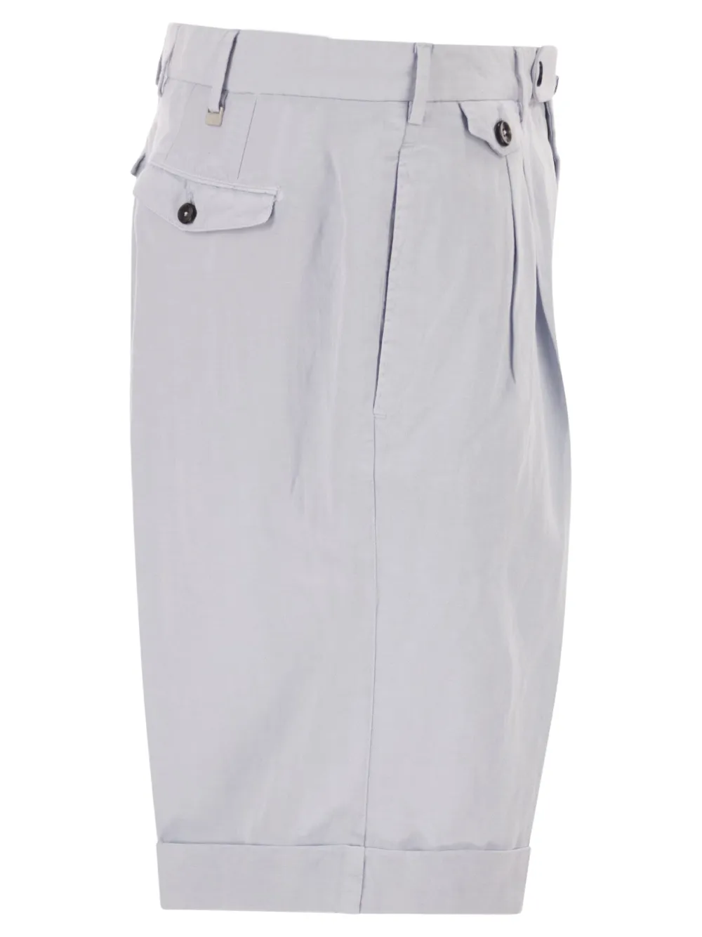 PT Torino Shorts met geplooide voorkant Blauw
