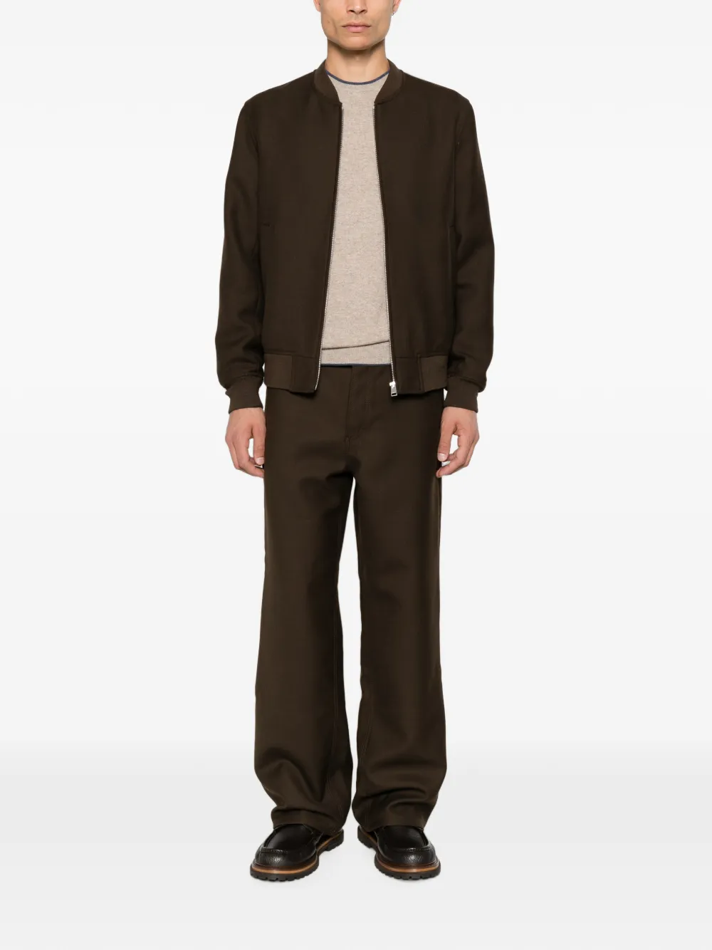 SANDRO Jack met rits Bruin