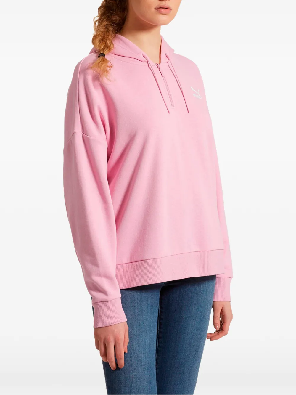 PUMA XTG hoodie met halve rits Roze