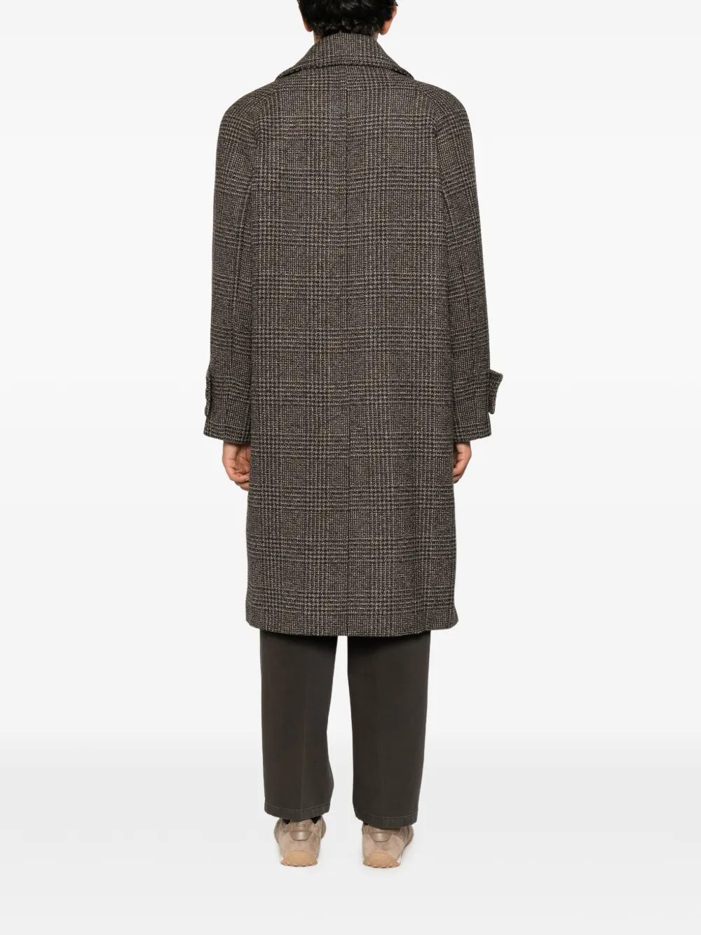 SANDRO Geruite jas Bruin