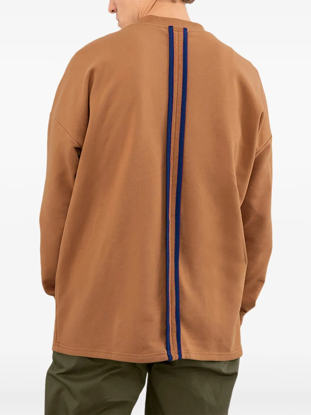 PUMA Han Crew sweater met logopatch Bruin