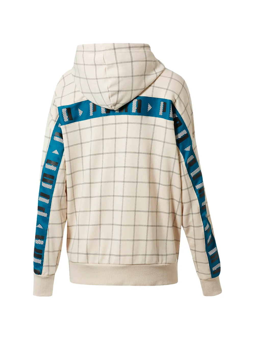 PUMA Revolt geruite hoodie Beige