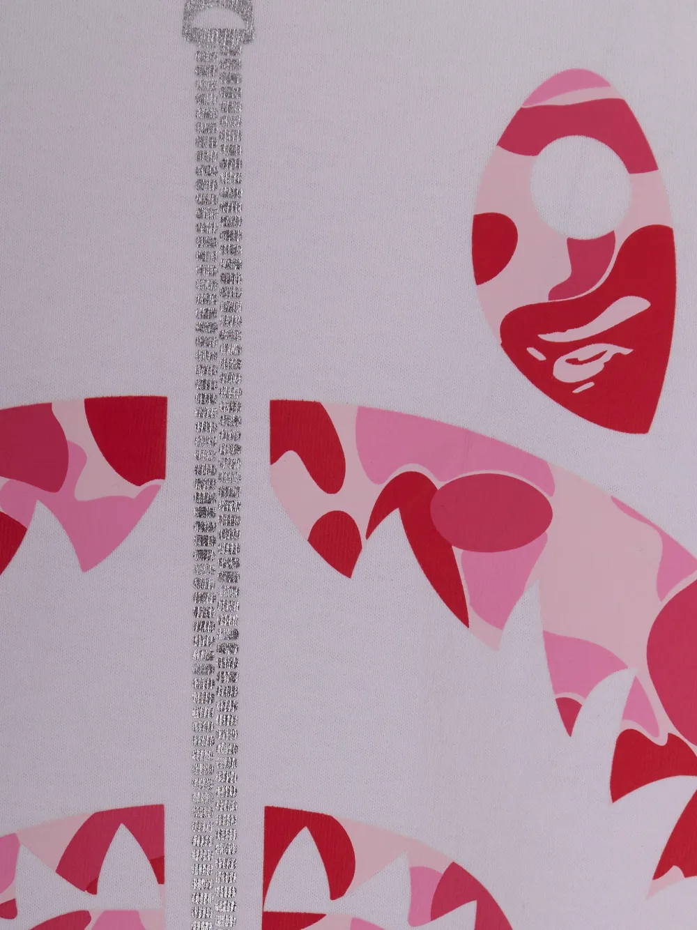 A BATHING APE T-shirt met camouflageprint Wit