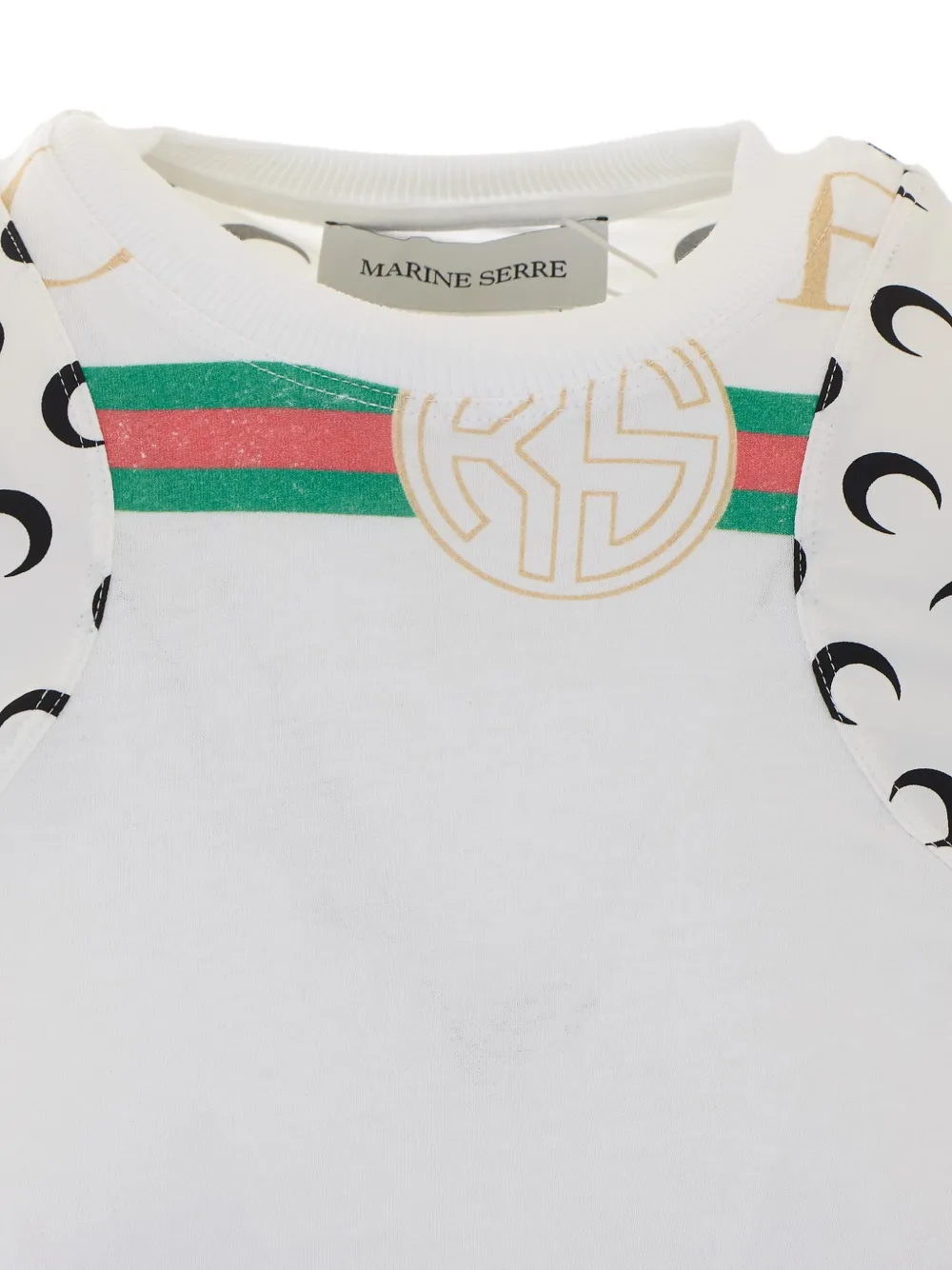 Marine Serre ムーンプリント Tシャツ | ホワイト | FARFETCH JP