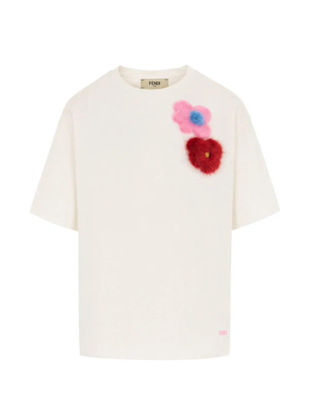 FENDI Sunny Side Flowers T-shirt - Bianco