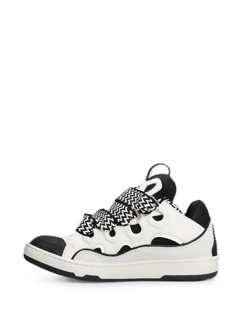 Lanvin Curb leather sneakers Wit