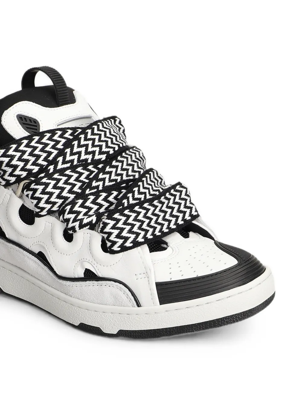Lanvin Curb leather sneakers Wit