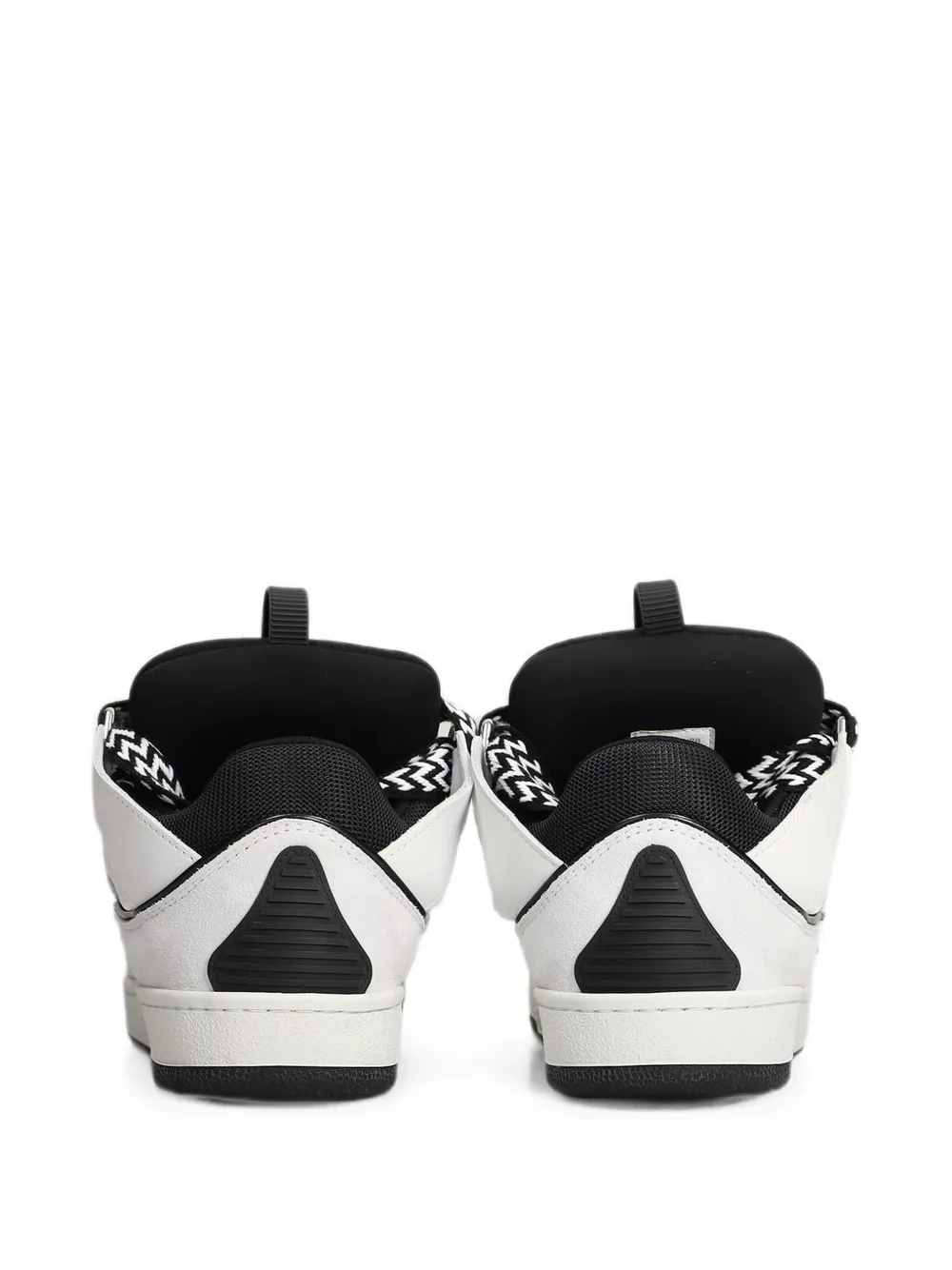 Lanvin Curb leather sneakers Wit