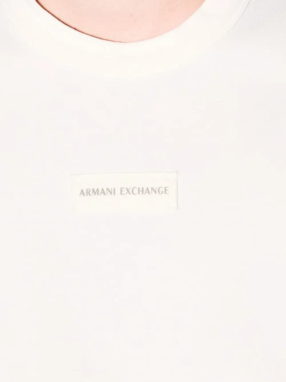 Armani Exchange Trui met logopatch Wit