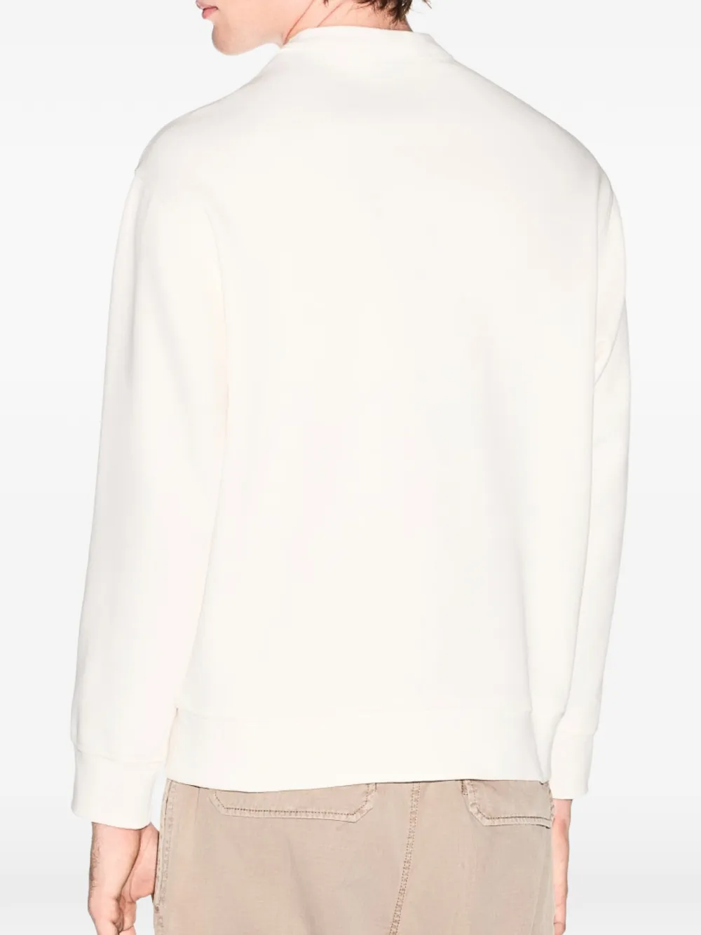 Armani Exchange Trui met logopatch Wit