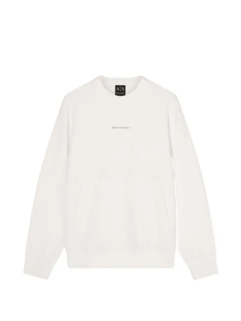 Armani Exchange logo-patch sweater