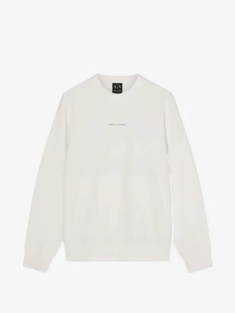 Armani Exchange logo-patch sweater