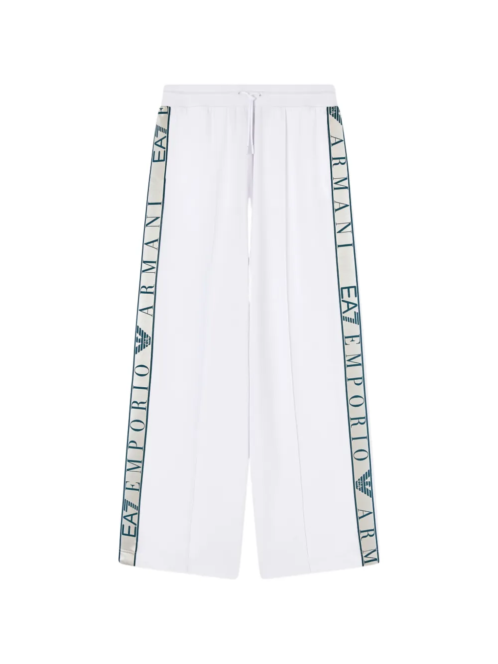 Ea7 Emporio Armani logo-tape track pants - Bianco