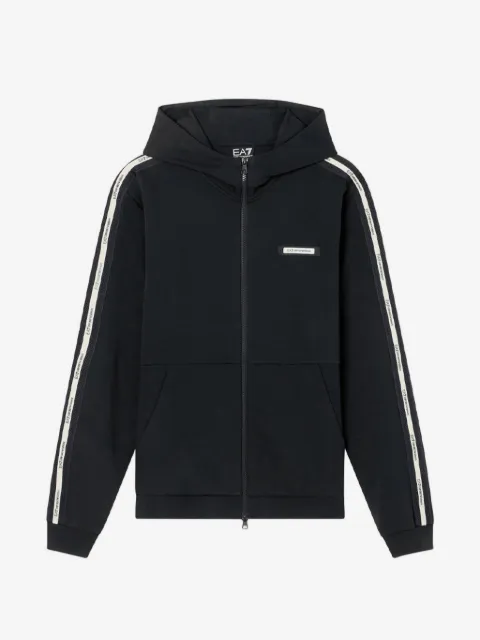 Ea7 Emporio Armani Kapuzenjacke mit Logo-Streifen