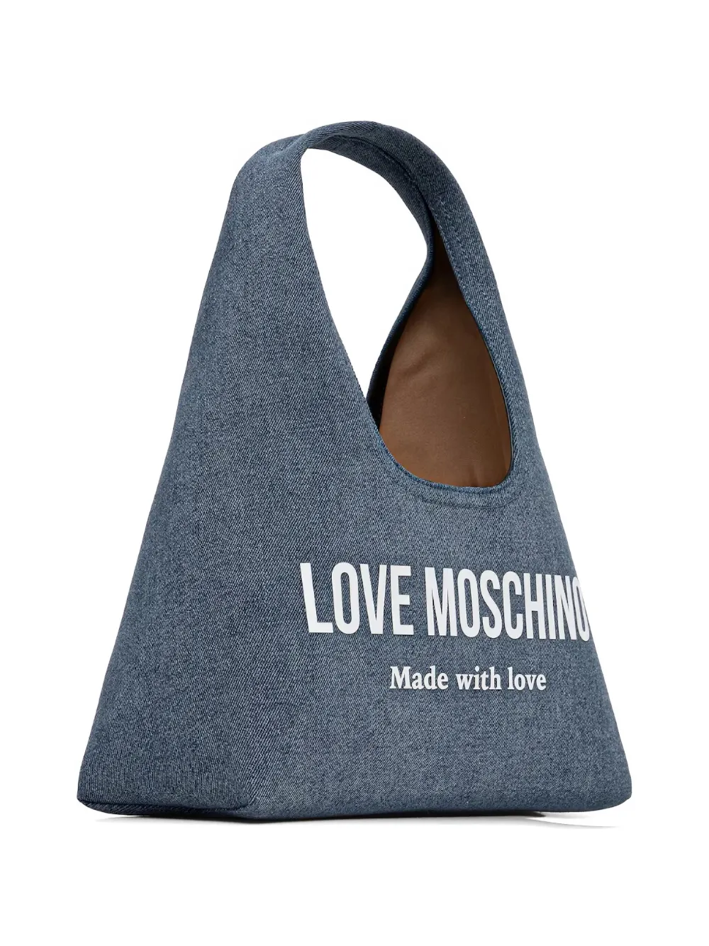 Love Moschino Shopper met logoprint Blauw