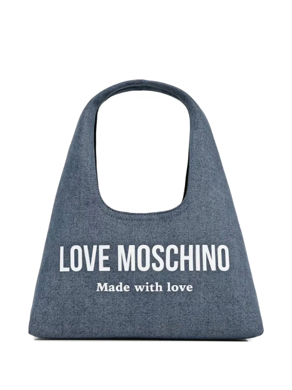 Love Moschino logo-print tote bag - Blu