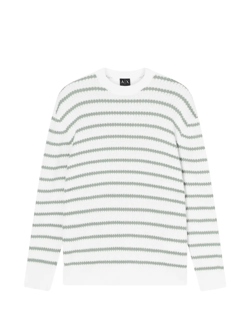 Armani Exchange striped knit sweater - Weiß