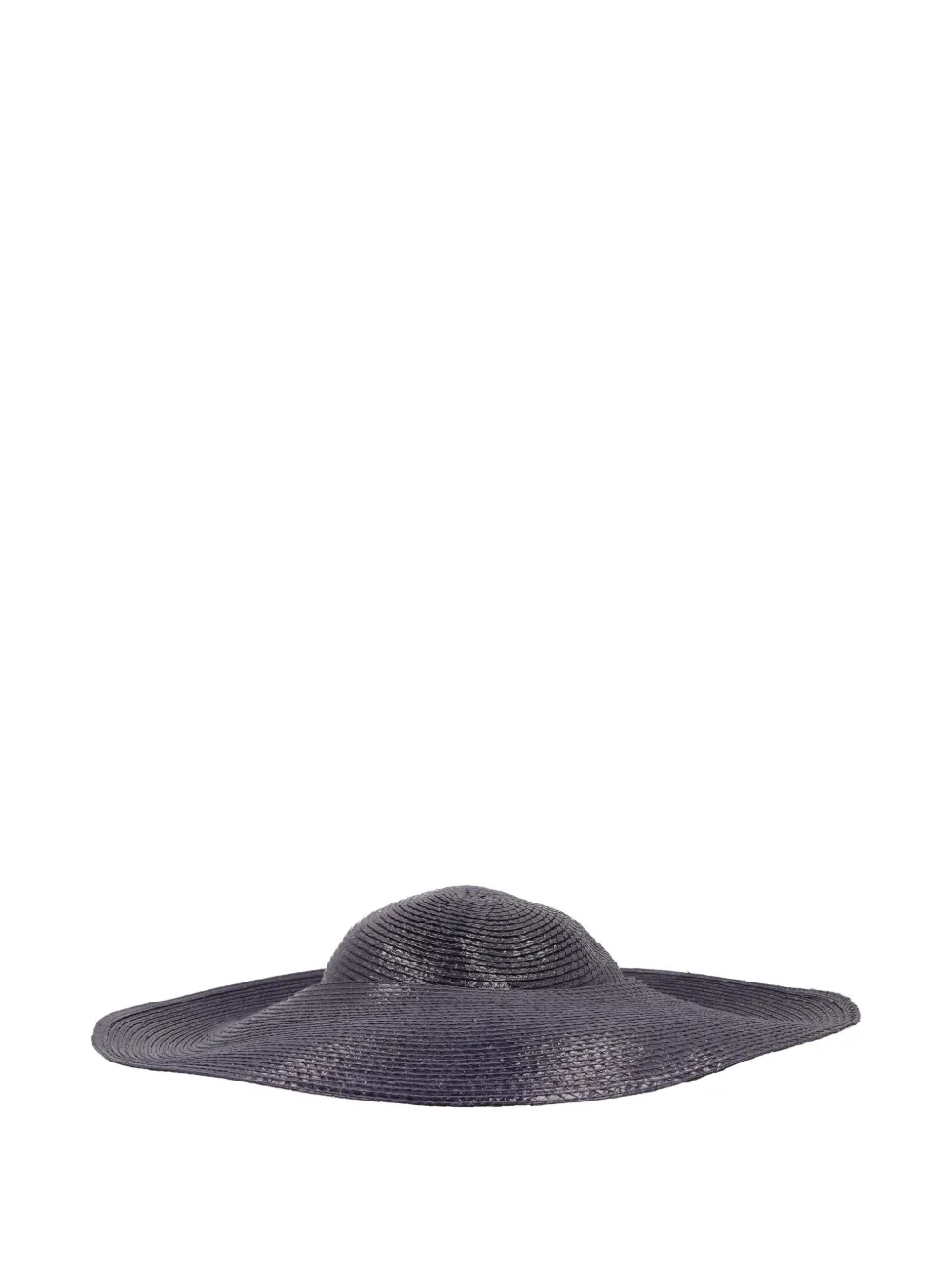 Vintage floral-detail wide-brim hat - Blu