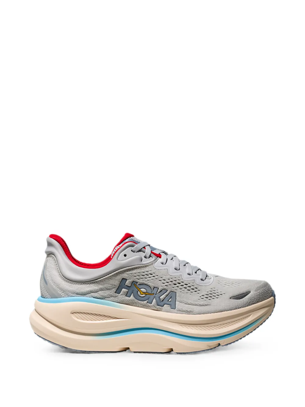 HOKA Bondi 9 lace-up sneakers - Grau