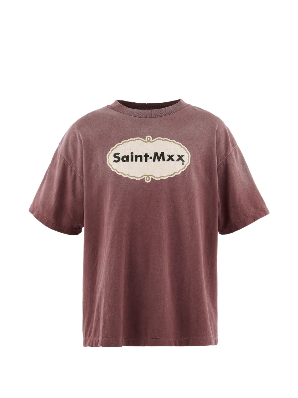 SAINT MXXXXXX logo-print T-shirt - Rosso