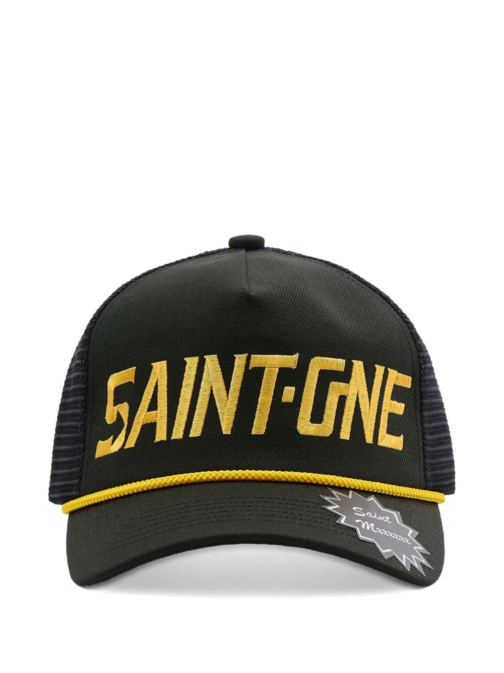 SAINT MXXXXXX logo-embroidered baseball cap - Nero