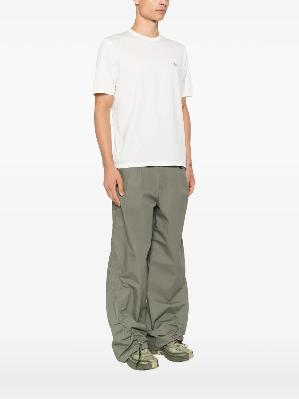 C.P. Company T-shirt met logopatch Wit