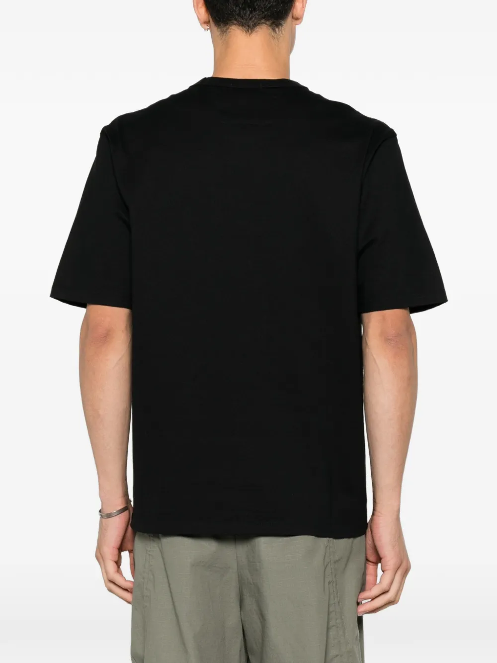 C.P. Company 30 2 gemerceriseerd jersey T-shirt met korte mouwen en logo Zwart