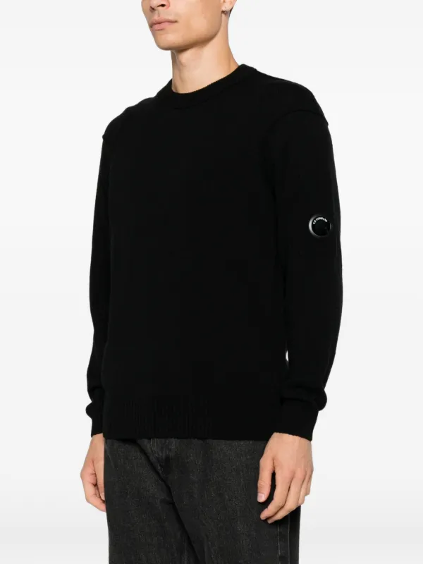 C.P. Company Lambswool Sweater | Black | FARFETCH ID