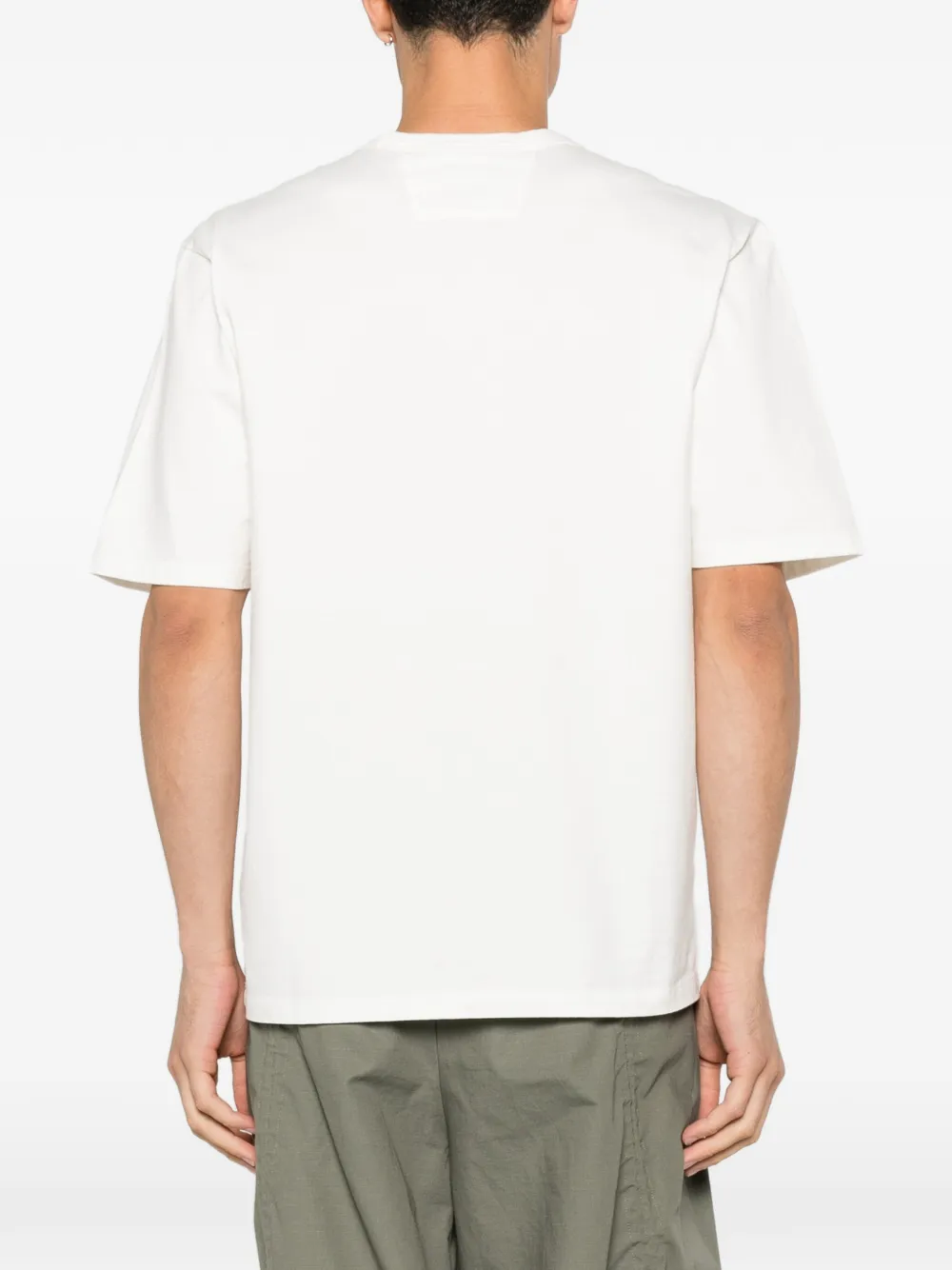 C.P. Company T-shirt met geborduurd logo Wit
