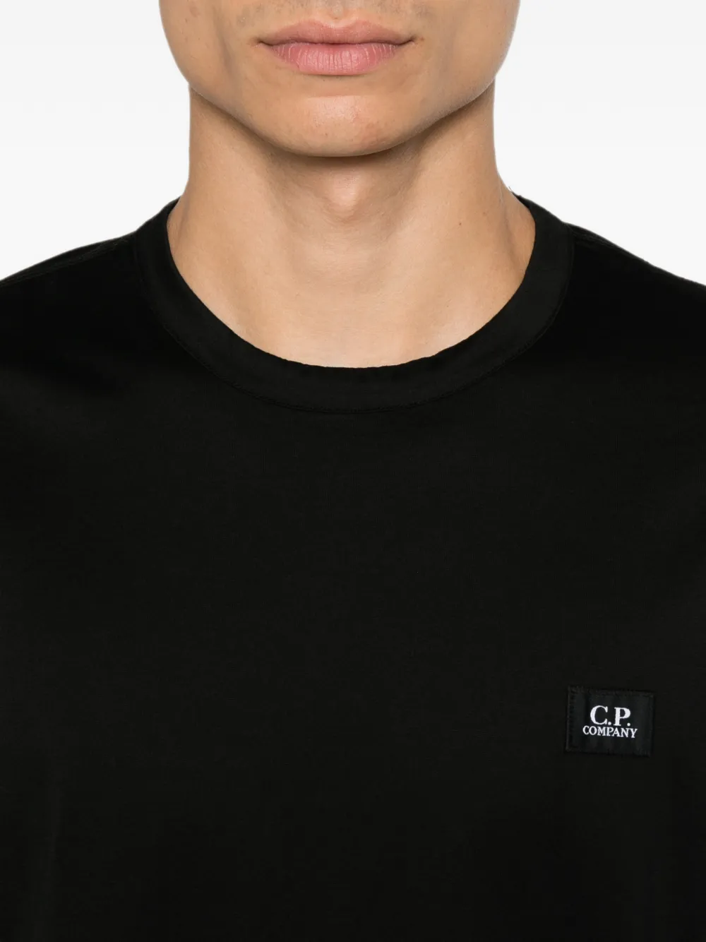 C.P. Company T-shirt met logopatch Zwart