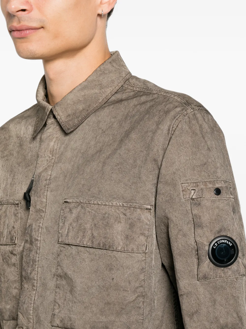 C.P. Company Panama-R Lens shirtjack Bruin