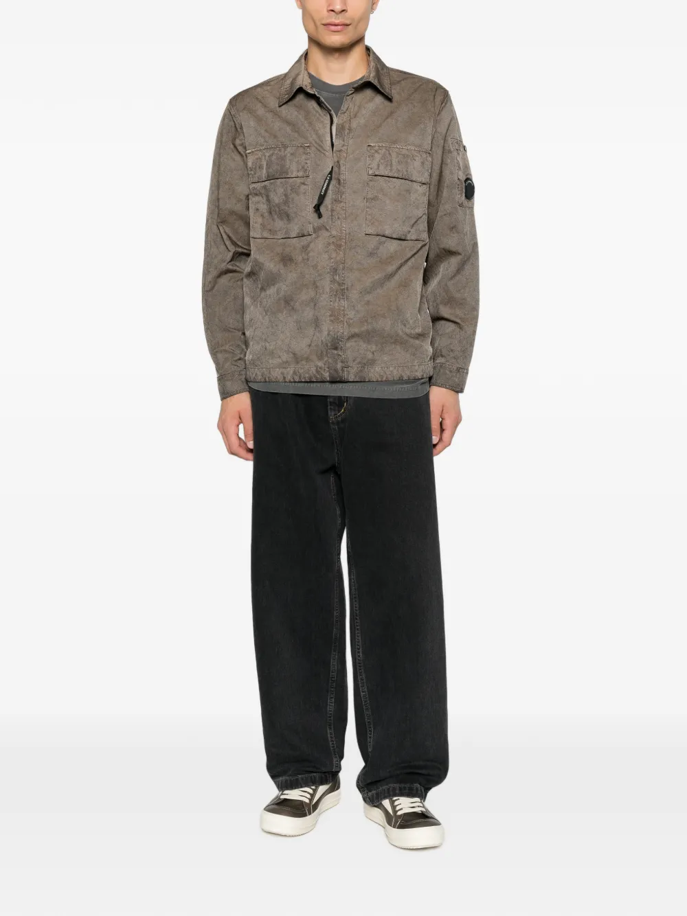 C.P. Company Panama-R Lens shirtjack Bruin