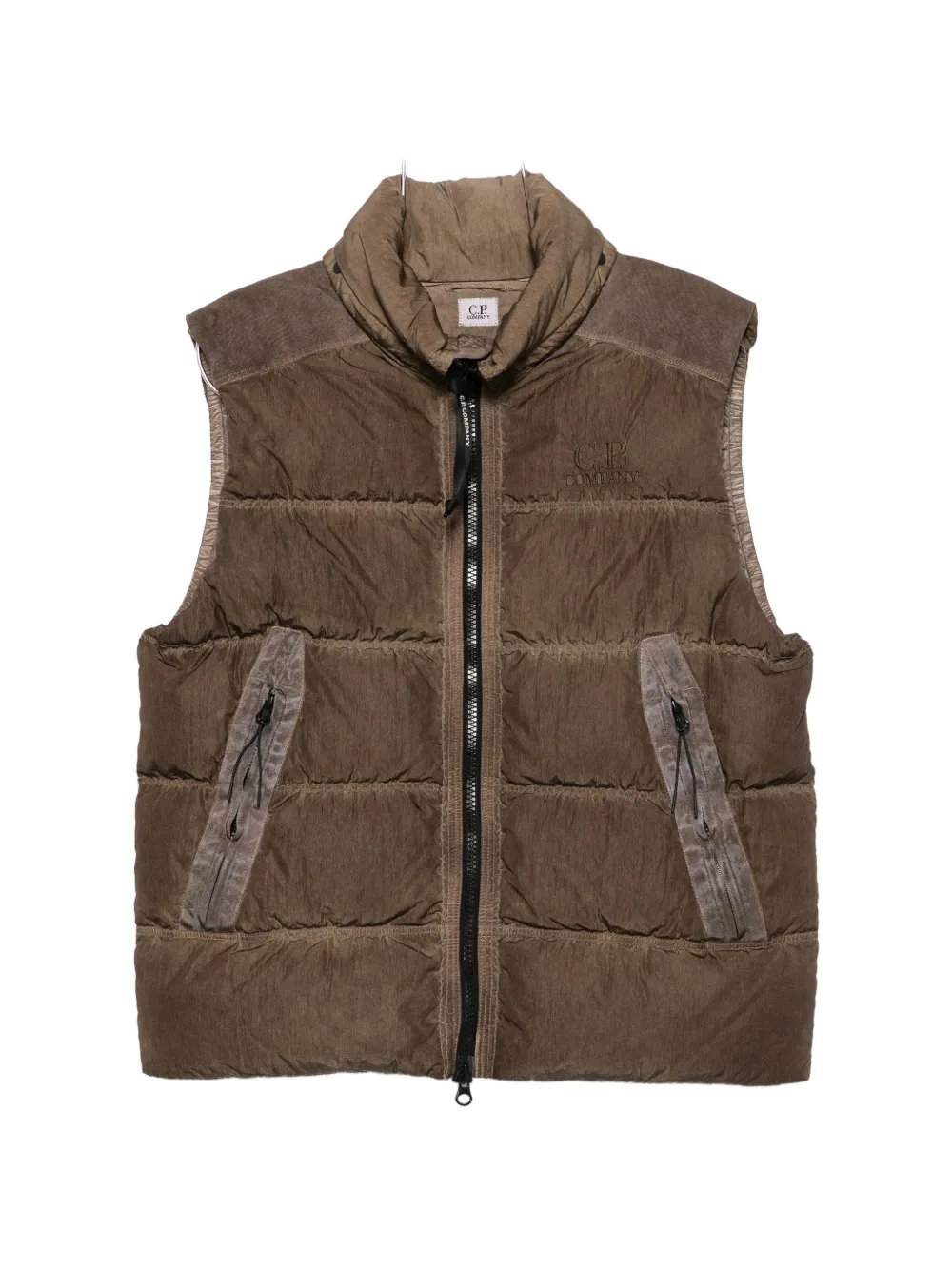 C.P. Company Eco-Chrome R hooded gilet - Braun
