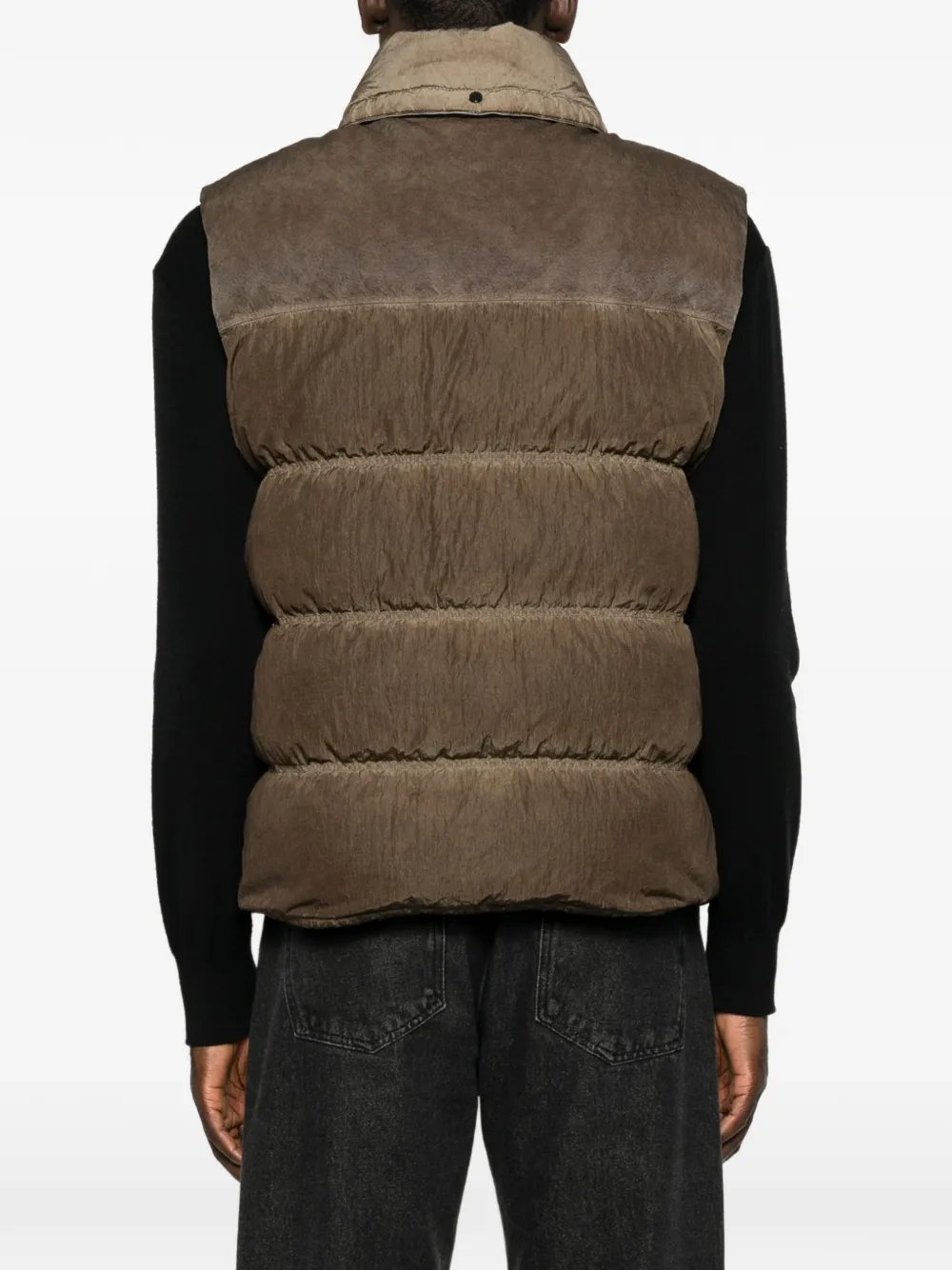 C.P. Company Eco-Chrome R bodywarmer met capuchon Bruin