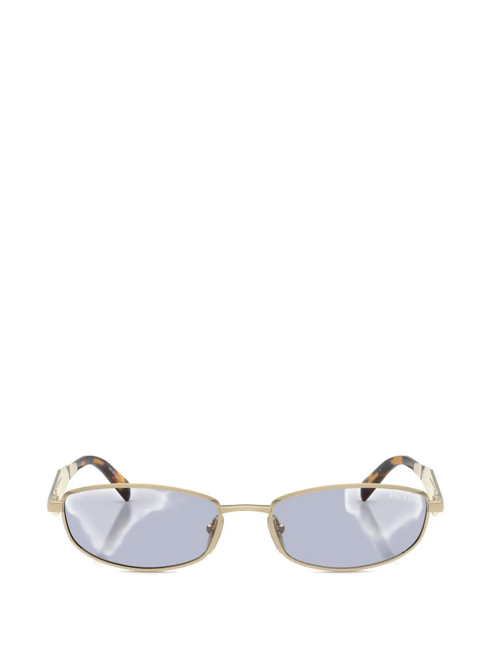 Prada Eyewear logo-plaque sunglasses - Oro