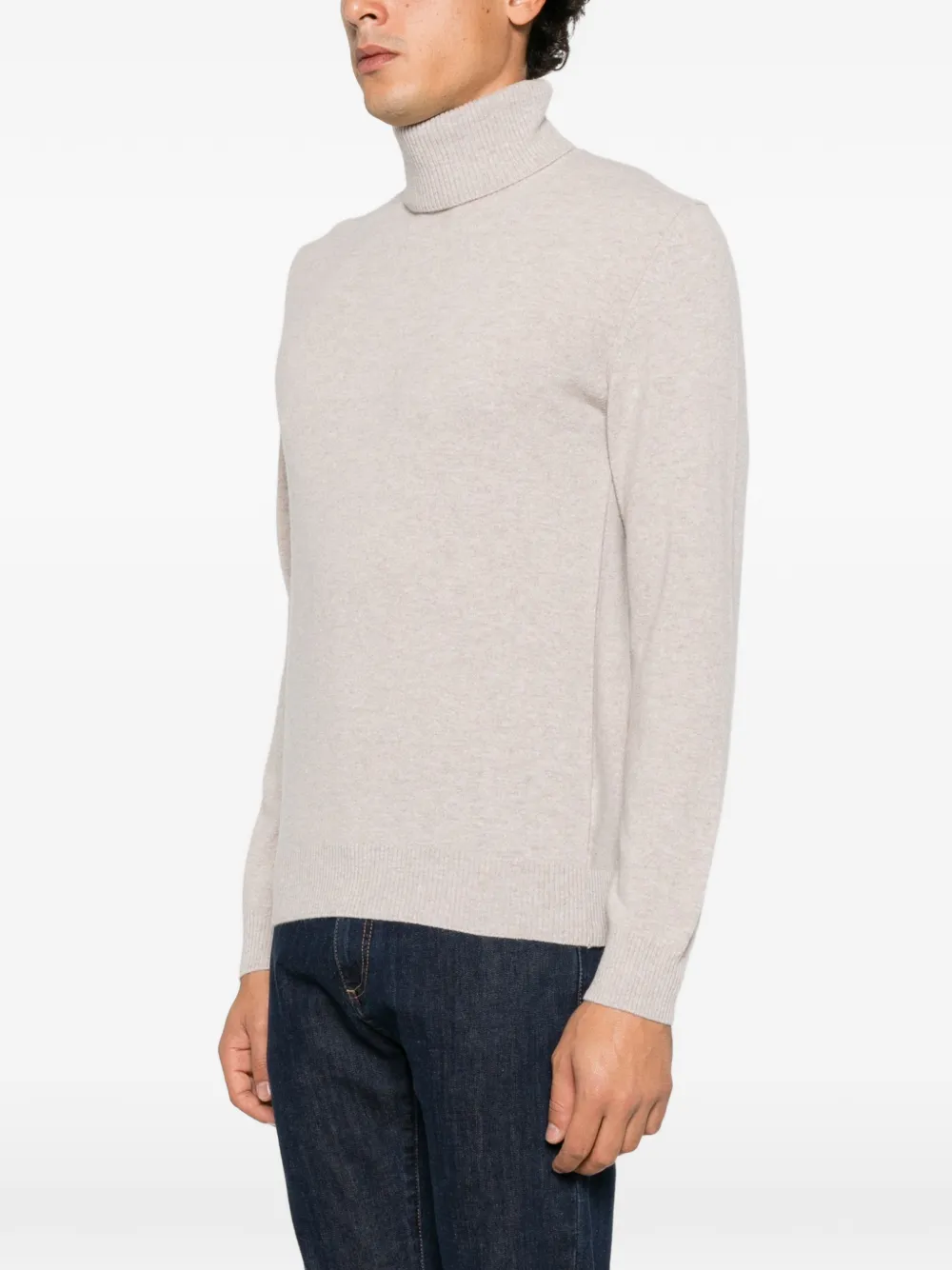 Daniele Fiesoli roll-neck knitted sweater Beige