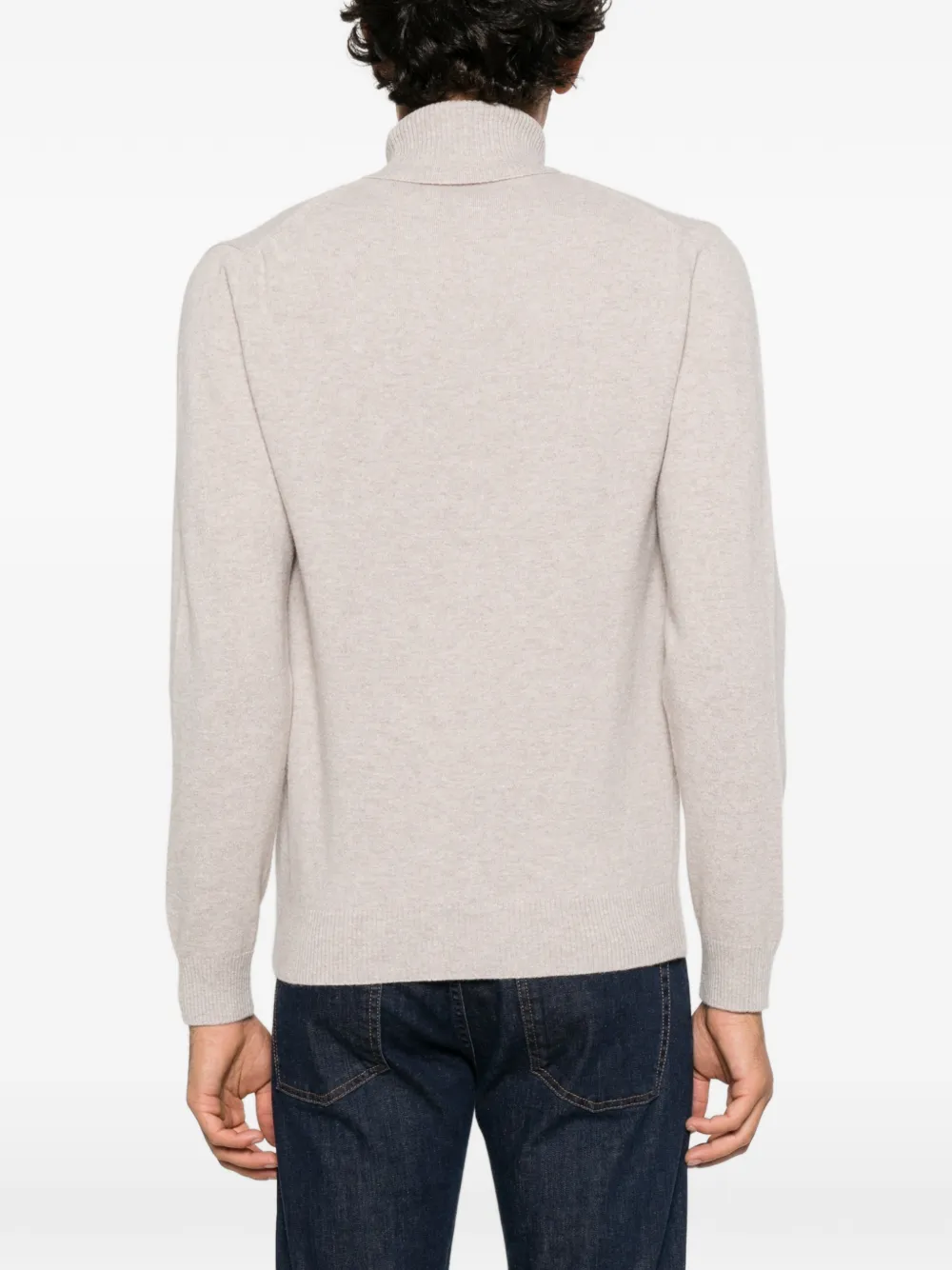 Daniele Fiesoli roll-neck knitted sweater Beige