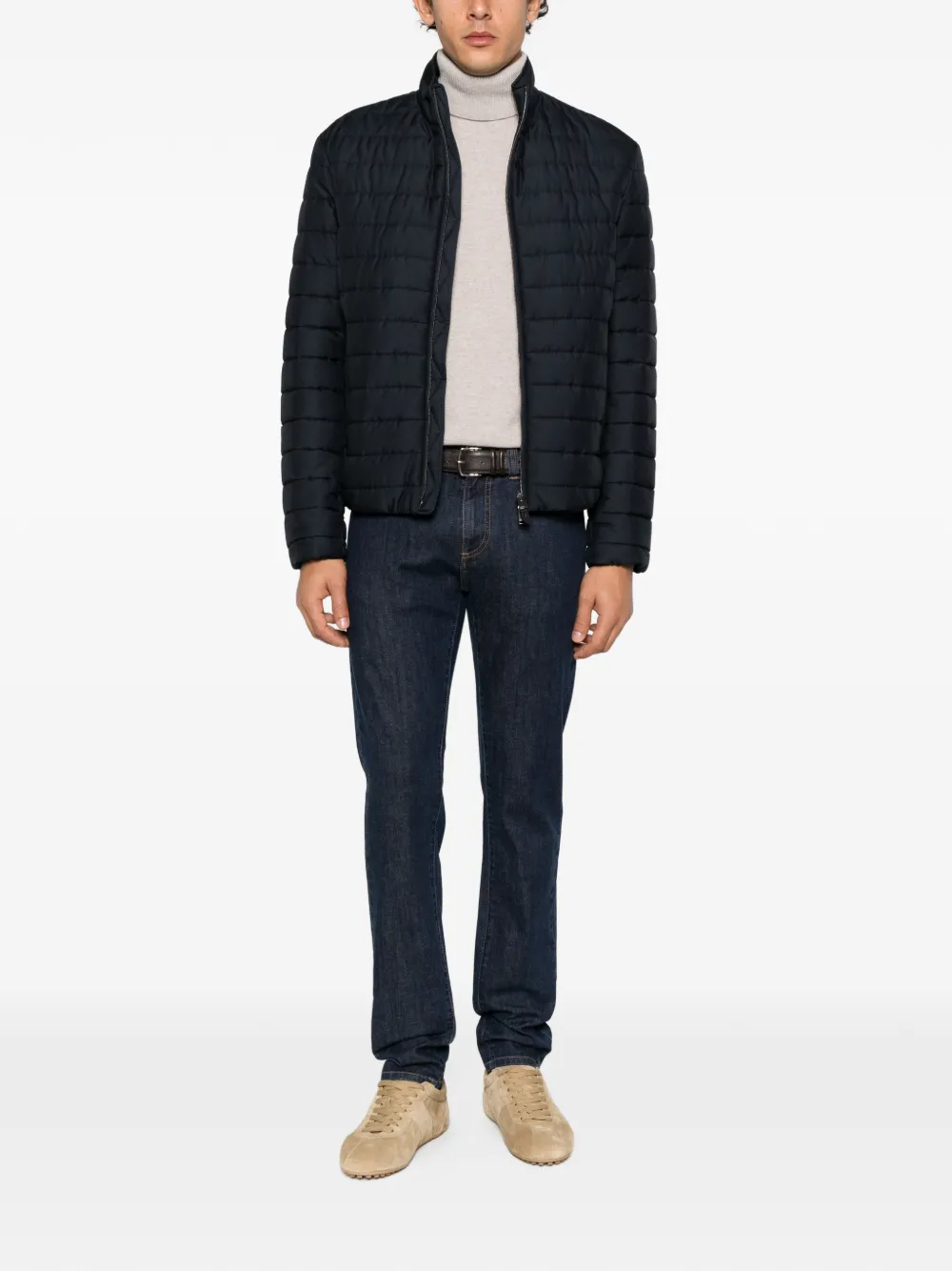 Daniele Fiesoli roll-neck knitted sweater Beige