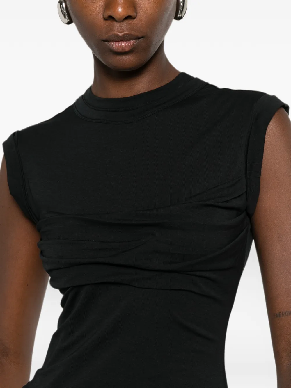 Alexander Wang T-shirt met gedraaid detail Zwart