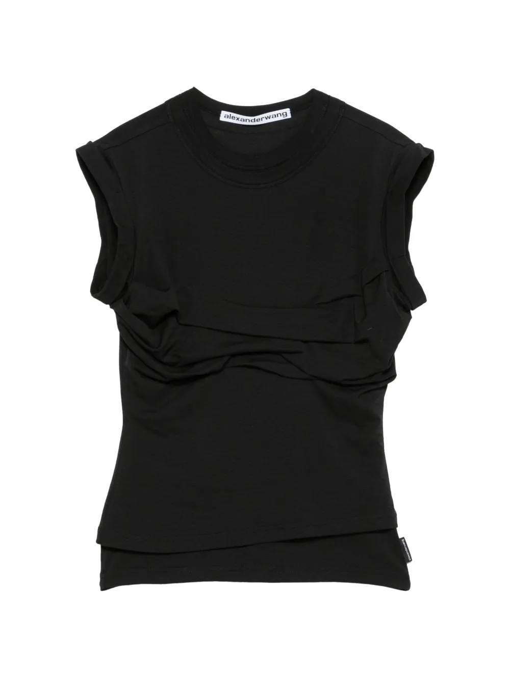 Alexander Wang T-shirt con dettaglio attorcigliato - Nero