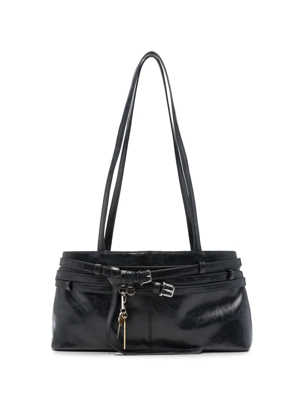 Osoi Brocle buckled leather shoulder bag - Schwarz