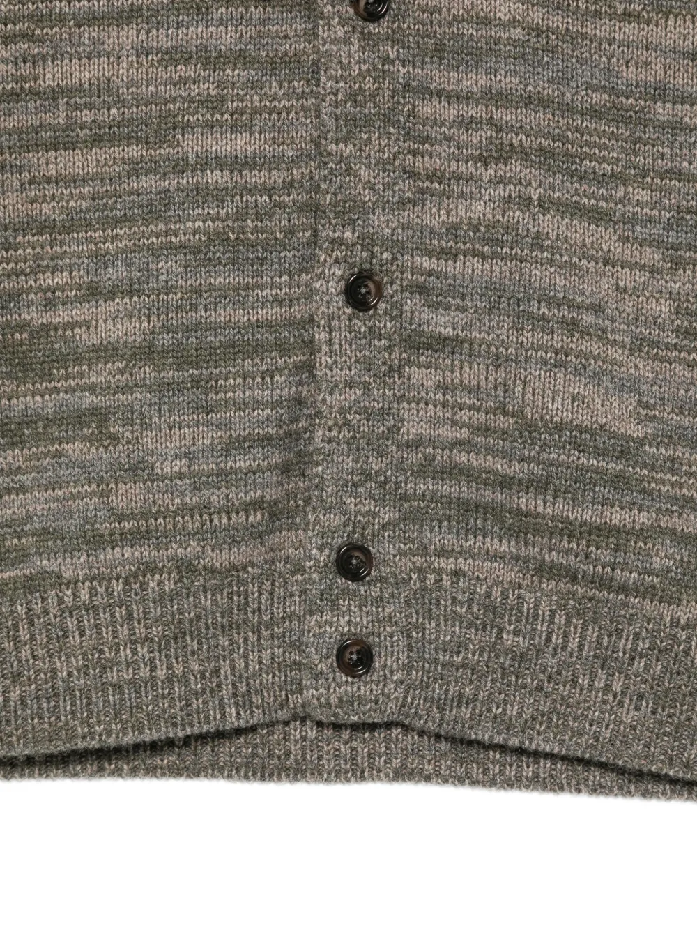ASPESI Button-down vest Groen