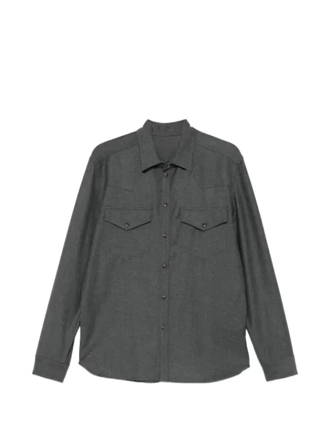 Nine In The Morning Tobia Western-yoke button-up shirt