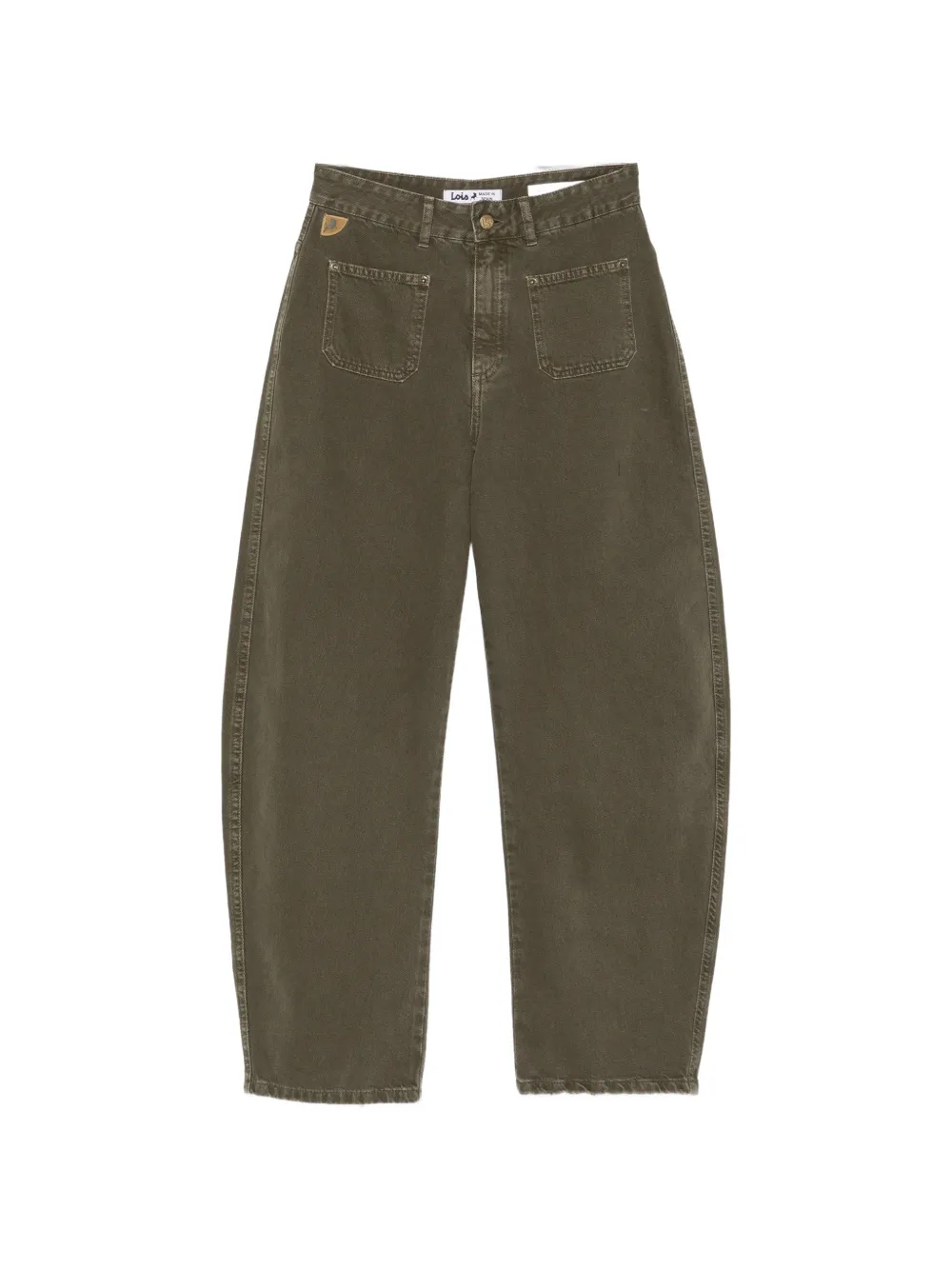 Iois Dali-g Patch-pocket Jeans In Green