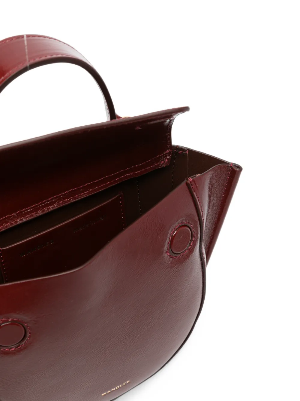 Wandler Leren shopper Rood