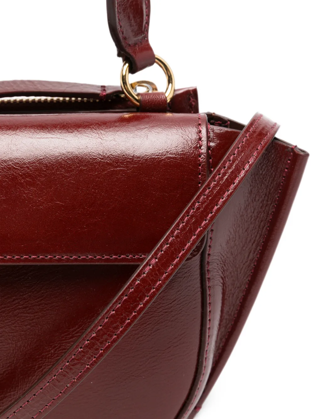 Wandler Leren shopper Rood
