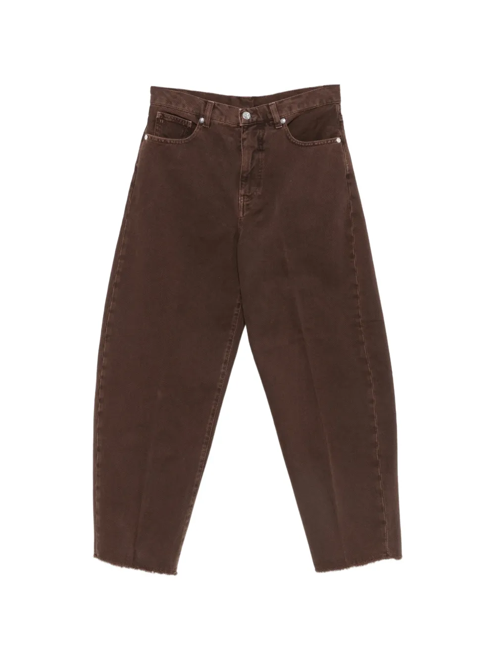 Nine In The Morning Karter raw-cut denim jeans - Marrone