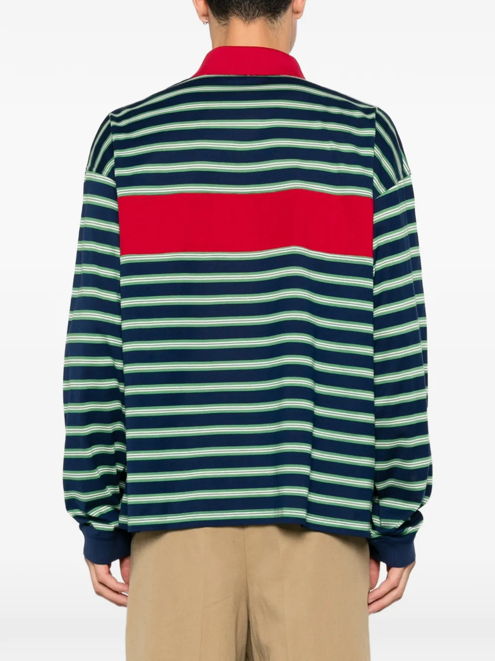 Versace Gestreept poloshirt Blauw