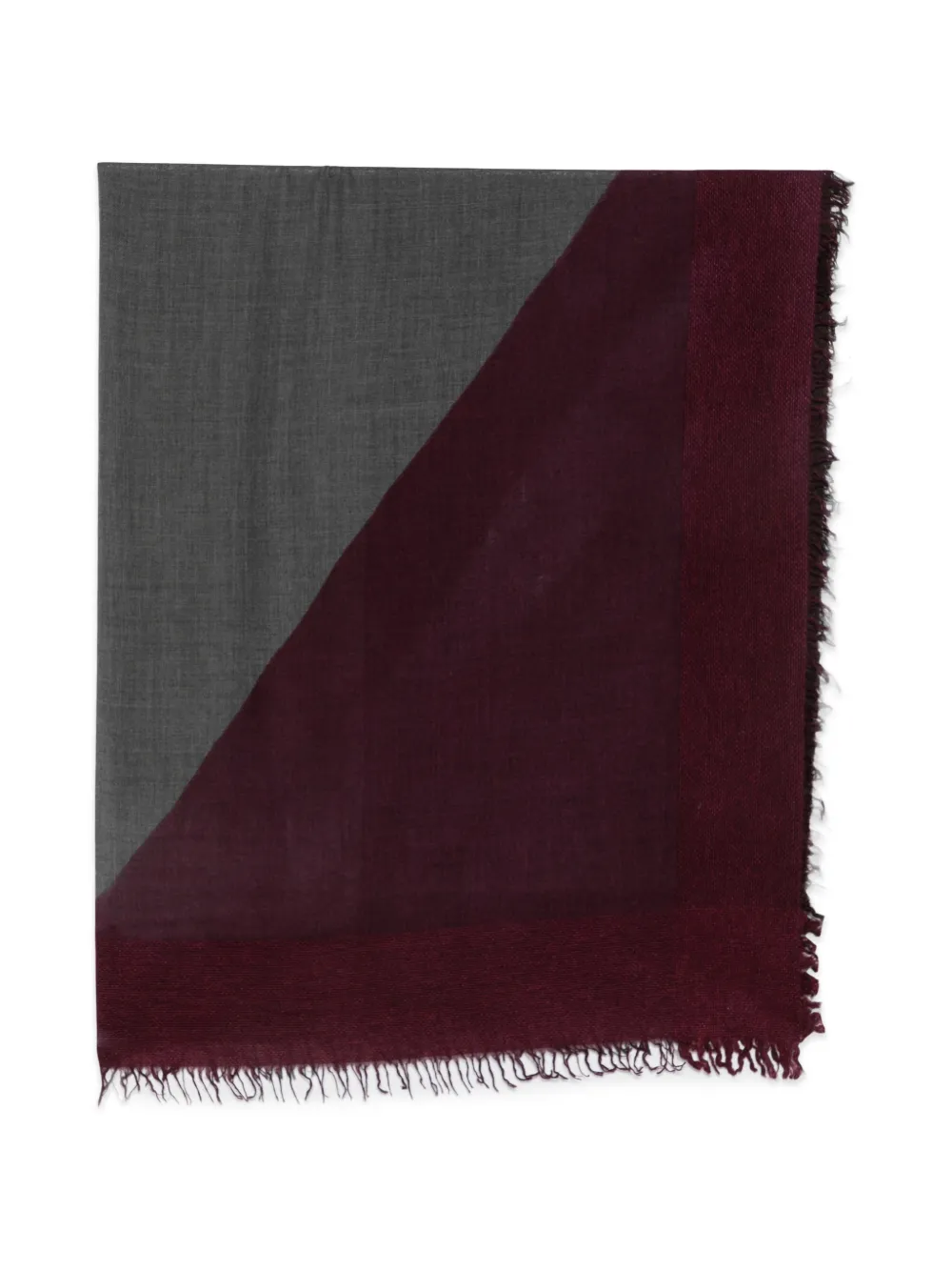 Faliero Sarti Teodoro frayed-edge scarf - Grigio