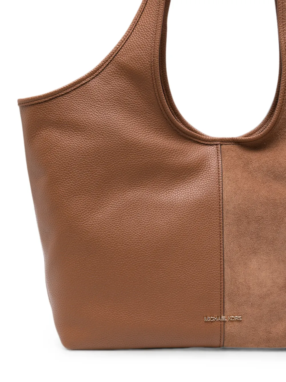 Michael Kors Grote Henly leren shopper Bruin